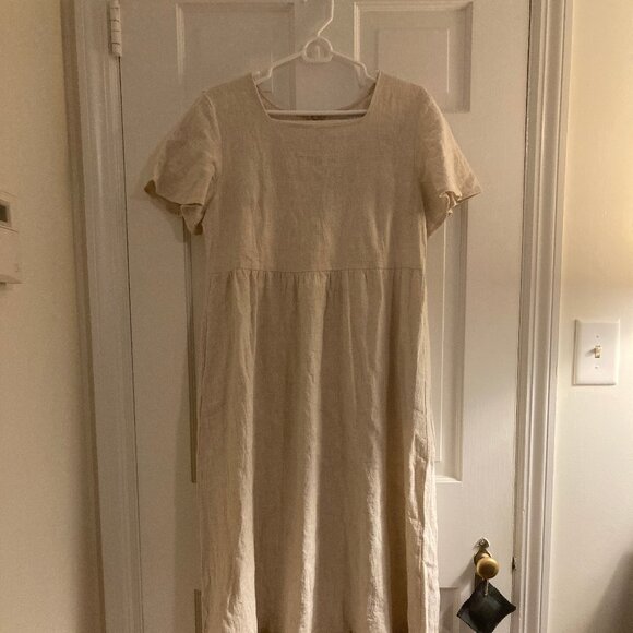Main Street Exchange Cotton Modest Maxi Dress, Cottagecore, Renaissance Faire - Picture 1 of 9